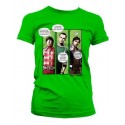 T-shirt Big bang Theory Superheroes Donna ufficiale con Wolowitz, Sheldon e Raj by Hybris