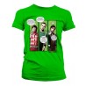 T-shirt Big bang Theory Superheroes Donna ufficiale con Wolowitz, Sheldon e Raj