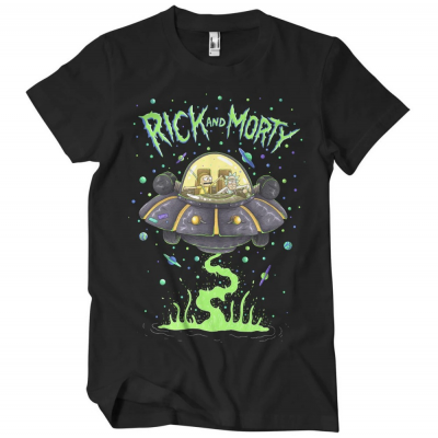 T-Shirt Rick And Morty Spaceship maglietta uomo ufficiale Hybris