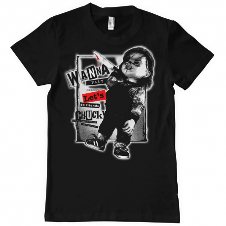 T-shirt Child's Play Chucky Let's Be Friends maglietta Uomo ufficiale Hybris