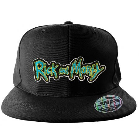 Cappello Rick and Morty Logo Snapback Cap Hat Nero ufficiale Hybris