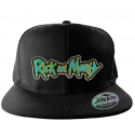 Cappello Rick and Morty Logo Snapback Cap Hat Nero ufficiale Hybris