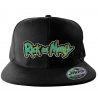 Cappello Rick and Morty Logo Snapback Cap Hat Nero ufficiale Hybris
