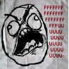 T-shirt Rage guy FFFFFFFFFFUUUUUU Internet memes emoticon maglia Uomo originale