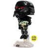 Star Wars Mandalorian Dark Trooper with Grogu Pop! Funko figure special glow 488
