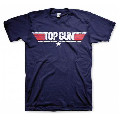 T-shirt Top Gun Distressed Logo maglia Uomo ufficiale by Hybris