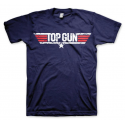 T-shirt Top Gun Distressed Logo maglia Uomo Blu Navy ufficiale by Hybris