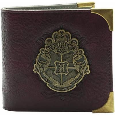 Portafoglio Harry Potter Golden Metal Hogwarts Crest Premium Wallet ABYstyle