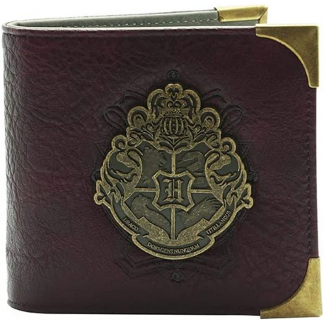 Portafoglio Harry Potter Golden Metal Hogwarts Crest Premium Wallet ABYstyle