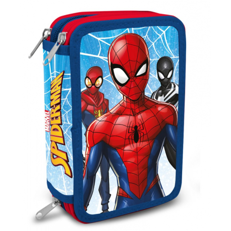Astuccio Marvel Spider-Man 3-compartment Filled Triple Pencil Case KIDS