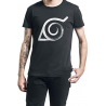 T-shirt Naruto Shippuden Konoha logo maglia black Uomo ufficiale ABYstyle