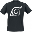T-shirt Naruto Shippuden Konoha logo maglia black Uomo ufficiale ABYstyle