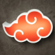 Lampada portatile Naruto Akatsuki cloud portable lamp 24x16 cm ABYstyle