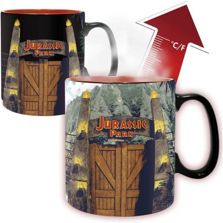 Tazza termosensibile Jurassic Park Gate & T-Rex Heat Change Mug 460 ml ABYstyle