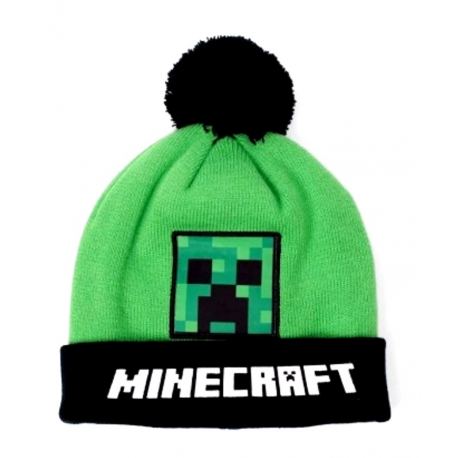 Berretta invernale Minecraft Creeper bambino child Pom Beanie 54 cm ufficiale