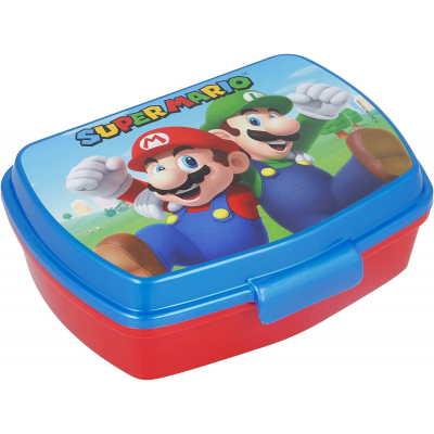 Scatola per sandwich Super Mario porta merenda small lunch box 16x12cm Stor