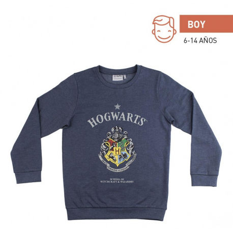 Felpa in pile Harry Potter - Hogwarts Crest Sweatshirt maglione Boy Cerdà