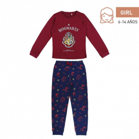 Pigiama bambina Harry Potter Hogwarts cotton Girl pajamas ufficiale Cerdà