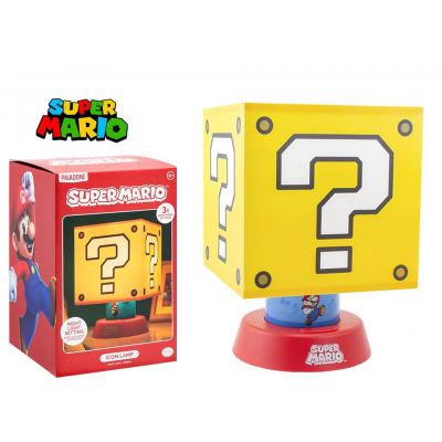 Lampada Nintendo Super Mario Question Block Icon 3D Light Lamp 27 cm Paladone