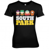 T-shirt South Park Friends logo maglietta Nera Donna ufficiale Hybris