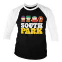 Baseball Long Sleeve T-shirt South Park Friends logo Uomo ufficiale Hybris