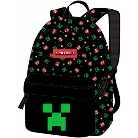 Zaino Minecraft Creeper TNT backpack 41 cm Mojang Fashion UK