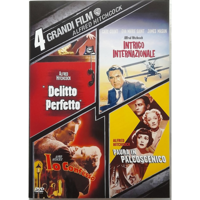 Dvd 4 Grandi Film - Alfred Hitchcock cofanetto 4 dischi Delitto perfetto Usato