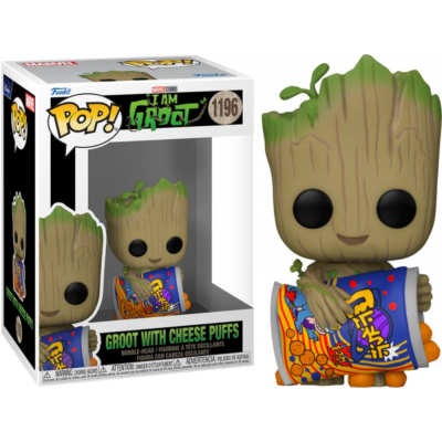 I Am Groot - Groot with Cheese Puffs Pop! Funko vinyl figure bobble-head n° 1196
