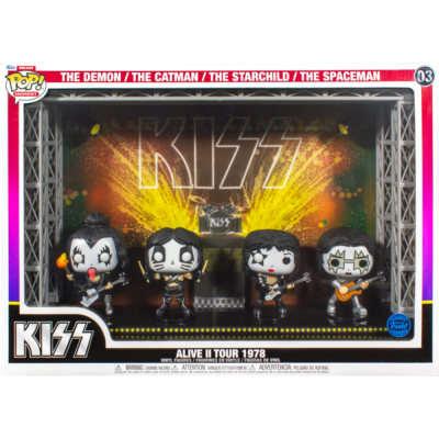 Kiss - Alive II 1978 Tour Deluxe Deluxe Pop! Funko moment vinyl figure 4-pack