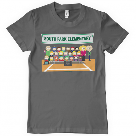 T-shirt South Park Elementary school photo maglietta Grey Uomo ufficiale Hybris