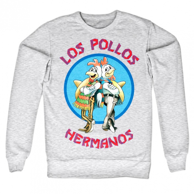 Felpa Breaking Bad Los Pollos Hermanos maglia grigia Uomo Hybris