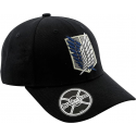 Cappello Attack on Titan Scout Symbol logo black curved bill Cap Hat ABYStyle