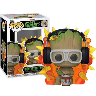 I Am Groot - Groot with Detonator Pop! Funko vinyl figure bobble-head n° 1195