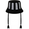 Cappello con trecce Wednesday Mercoledì Addams braids bucket hat Karactermania