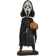 Bobble-head Scream - Ghost Face With Pumpkin Head Knocker 20 cm Neca