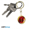 Portachiavi Lord of the Rings Sauron flaming eye metal Keychain 4cm ABYstyle