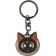 Portachiavi Sailor Moon Luna cat face metal Keychain 4cm ABYstyle