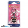 Portachiavi Sailor Moon Luna cat face metal Keychain 4cm ABYstyle