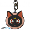 Portachiavi Sailor Moon Luna cat face metal Keychain 4cm ABYstyle