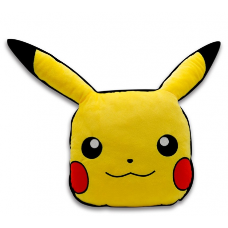 Cuscino Pokemon Pikachu head Cushion 50 cm ufficiale Nintendo ABYstyle
