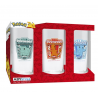 Set 3 Bicchieri in vetro Pokemon Kanto Glass 290ml ABYstyle