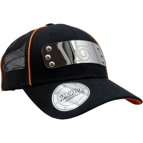 Cappello Naruto Shippuden Konoha metal logo Premium Trucker cap hat ABYstyle