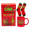 Gift Set Box Tazza The Grinch Mug 460ml + Pair of Socks calzini Fizz Creations