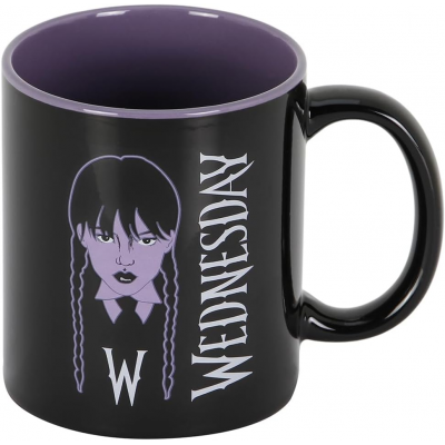 Tazza in ceramica Wednesday Addams braid Mercoledì Mug 350ml Karactermania