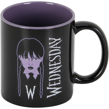 Tazza in ceramica Wednesday Addams braid Mercoledì Mug 350ml Karactermania