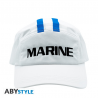 Cappello cosplay One Piece Marine blue & white replica Cap Hat ABYstyle
