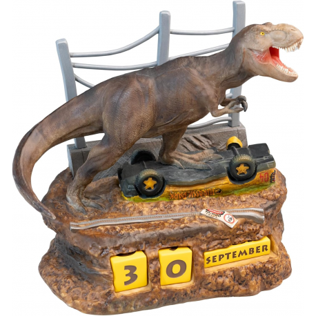 Calendario da Tavolo Jurassic Park T-Rex Resin 3D Perpetual Calendar Grupo Erik