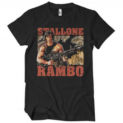 T-shirt Rambo Djungle Stallone in Jungle maglietta Uomo Hybris
