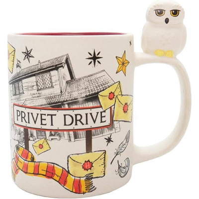 Tazza in ceramica Harry Potter Hedwig Privet Drive 3D handle Mug 460ml ABYstyle