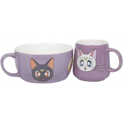 Set Tazza e Ciotola Sailor Moon Luna e Artemis Breakfast Set Mug + Bowl ABYstyle